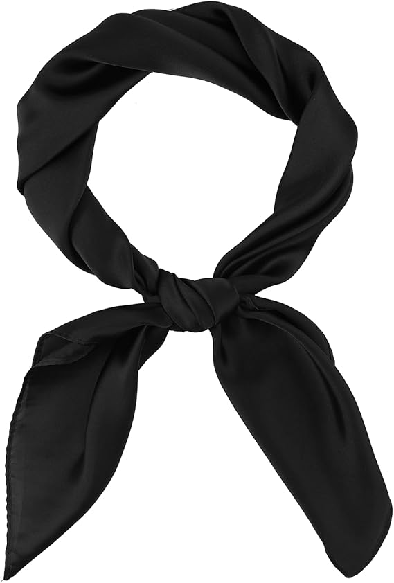 1Pcs Satin Scarf, Lightweight Square Neck Head Scarf Neck Hair Scarfs Head Scarves Fashion Bandana for Woman Man