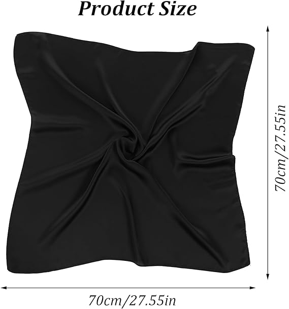 1Pcs Satin Scarf, Lightweight Square Neck Head Scarf Neck Hair Scarfs Head Scarves Fashion Bandana for Woman Man
