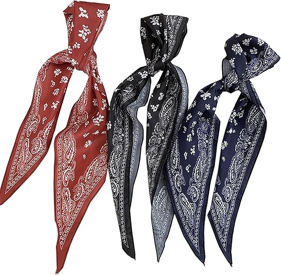 Angular scarf For Hair Cotton Head Handle Ribbon Scarfs For Hair Fashion For Women Men Gift