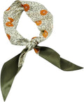 Fine Silk Scarf, Hair Ribbon, Handbag Accessory, Romantic Neckerchief