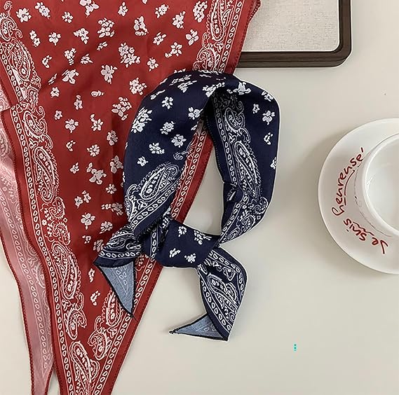 Angular scarf For Hair Cotton Head Handle Ribbon Scarfs For Hair Fashion For Women Men Gift