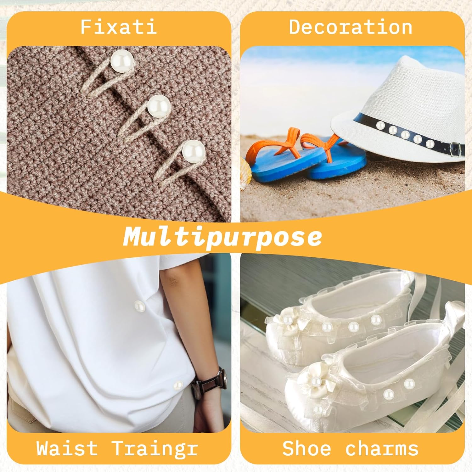 12 Sets 10mm Pearl Buttons, Removable No Sew Button Pins Brooch Pins Pearl Snaps Decorative Buttons for Women Girls Clothes DIY Shirt Blouse Dress Sweater Shawl