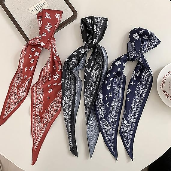 Angular scarf For Hair Cotton Head Handle Ribbon Scarfs For Hair Fashion For Women Men Gift